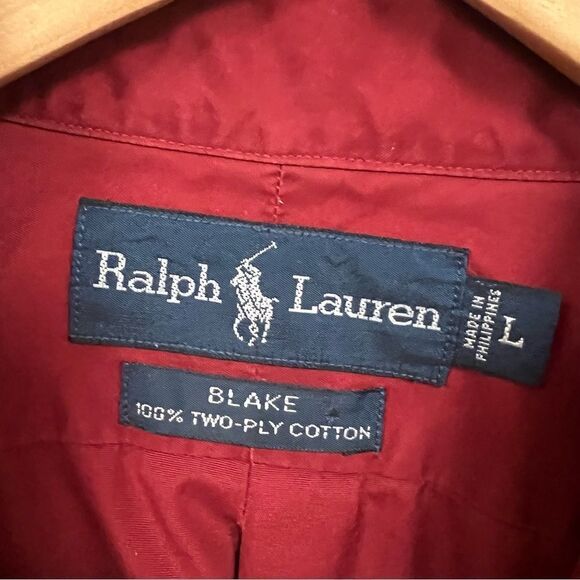 Ralph Lauren vintage Blake fit red button down L / XL - Picture 4 of 5